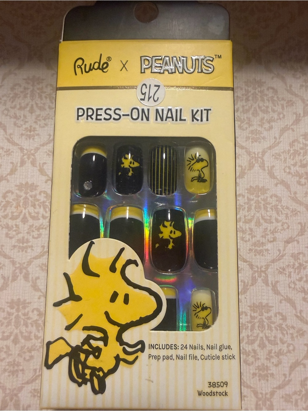 Rude X Peanuts Woodstock Press On Nail Kit New-Sealed (229)